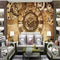 Avikalp Exclusive AWZ0154 3d Wallpaper Fashion Atmosphere Retro Gear Clock Mural Home Decor Sofa Background HD 3D Wallpaper