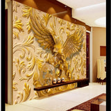 Avikalp Exclusive AWZ0159 3d Wallpaper Home Decor 3d Living Room Bedroom Relief Eagle Background Mural HD 3D Wallpaper