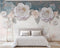 Avikalp Exclusive AWZ0170 3d Vintage Mode White Rose 3d Tv Background Mural HD 3D Wallpaper