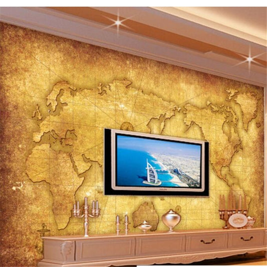 Avikalp Exclusive AWZ0190 3d Large Mural World Map Navigation Chart Tv Decorative Painting HD 3D Wallpaper