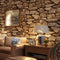 Avikalp Exclusive AWZ0209 3d Stereo Thickness Antique Stone Chinese Retro Tea House Living Room Restaurant Background HD 3D Wallpaper