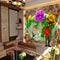 Avikalp Exclusive AWZ0231 3D wallpaper mural colorful peony flower jade carving background HD 3D Wallpaper