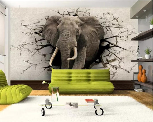 Avikalp Exclusive AWZ0300 3d Wallpaper 3d Wall Elephant Home Decoration Tv Background Mural Living Room Bedroom HD 3D Wallpaper