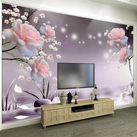 Avikalp Exclusive AWZ0313 3D Wallpaper HD Beautiful Rose Tv Background Large Mural HD 3D Wallpaper