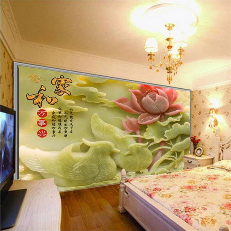 Avikalp Exclusive AWZ0335 3D Wallpapers Large Flower Petal Leaf Scale Pictorial Muralist HD 3D Wallpaper