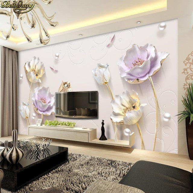 Avikalp Exclusive AWZ0368 3D Wallpaper Tv Backdrop Stereo Surfaces Mural Simple Modern Decor Living Room Bedroom HD 3D Wallpaper