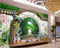 Avikalp Exclusive AWZ0395 3D Wallpaper Fantasy 3D Spring Bamboo Forest Arches Brick Wall Peacock Peony HD 3D Wallpaper