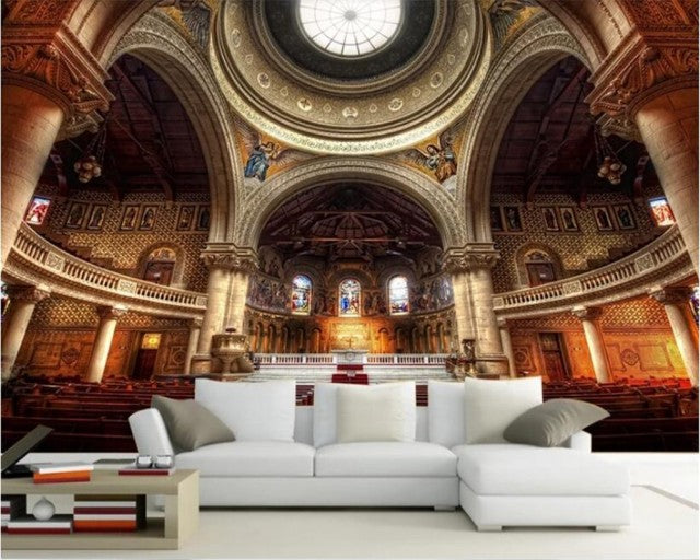 Avikalp Exclusive AWZ0404 3D Wallpaper European Religious Church HD 3D Wallpaper