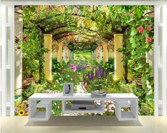 Avikalp Exclusive AWZ0409 3D Wallpaper Garden Flower HD 3D Wallpaper