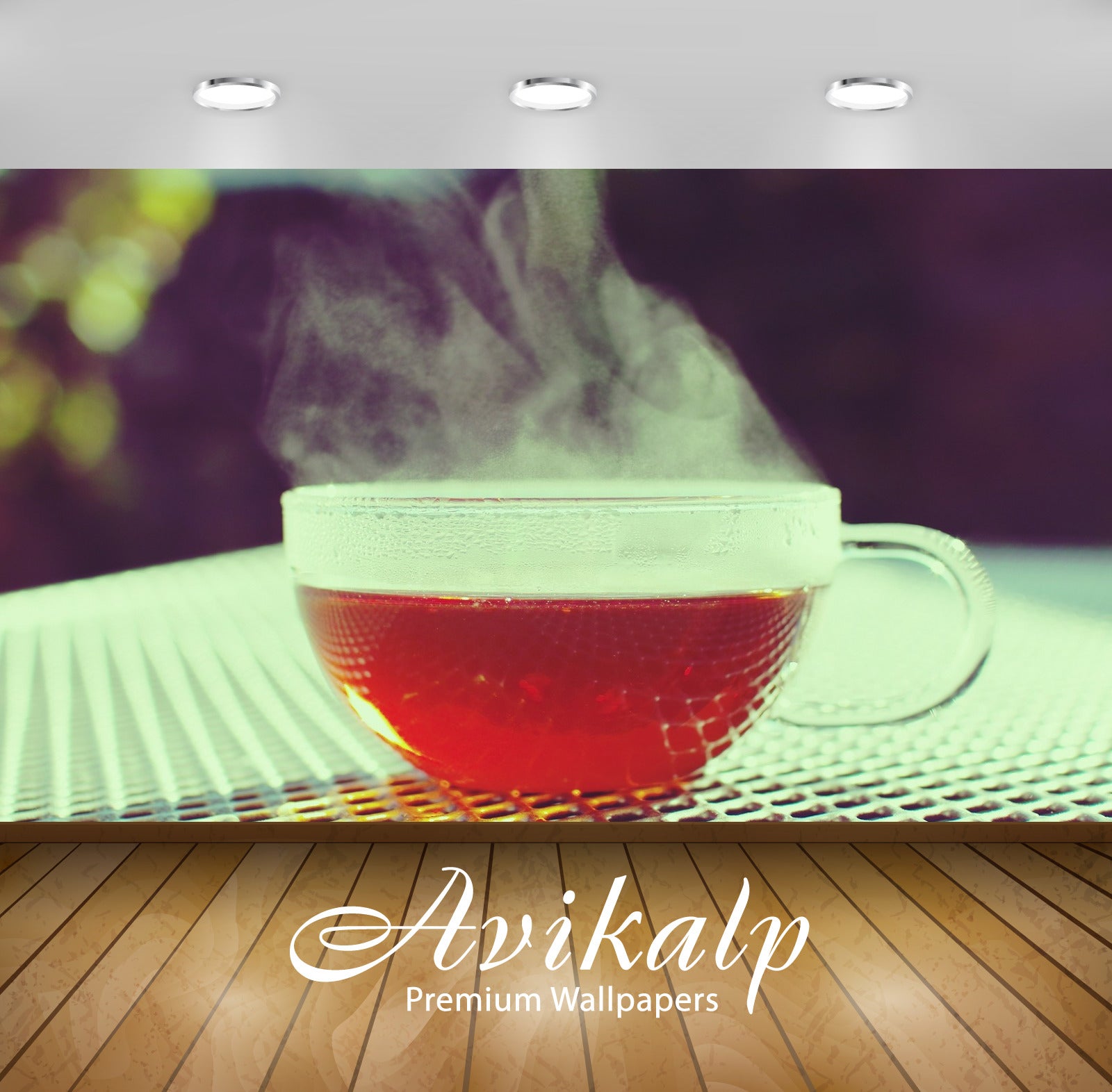 Avikalp Exclusive A Cup Of Tea AWI1061 HD Wallpapers for Living room, Hall, Kids Room, Kitchen, TV B