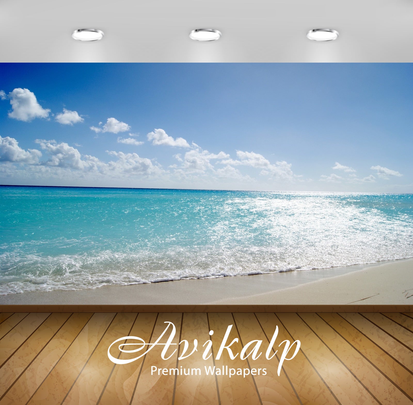Avikalp Exclusive Beach AWI1080 HD Wallpapers for Living room, Hall, Kids Room, Kitchen, TV Backgrou