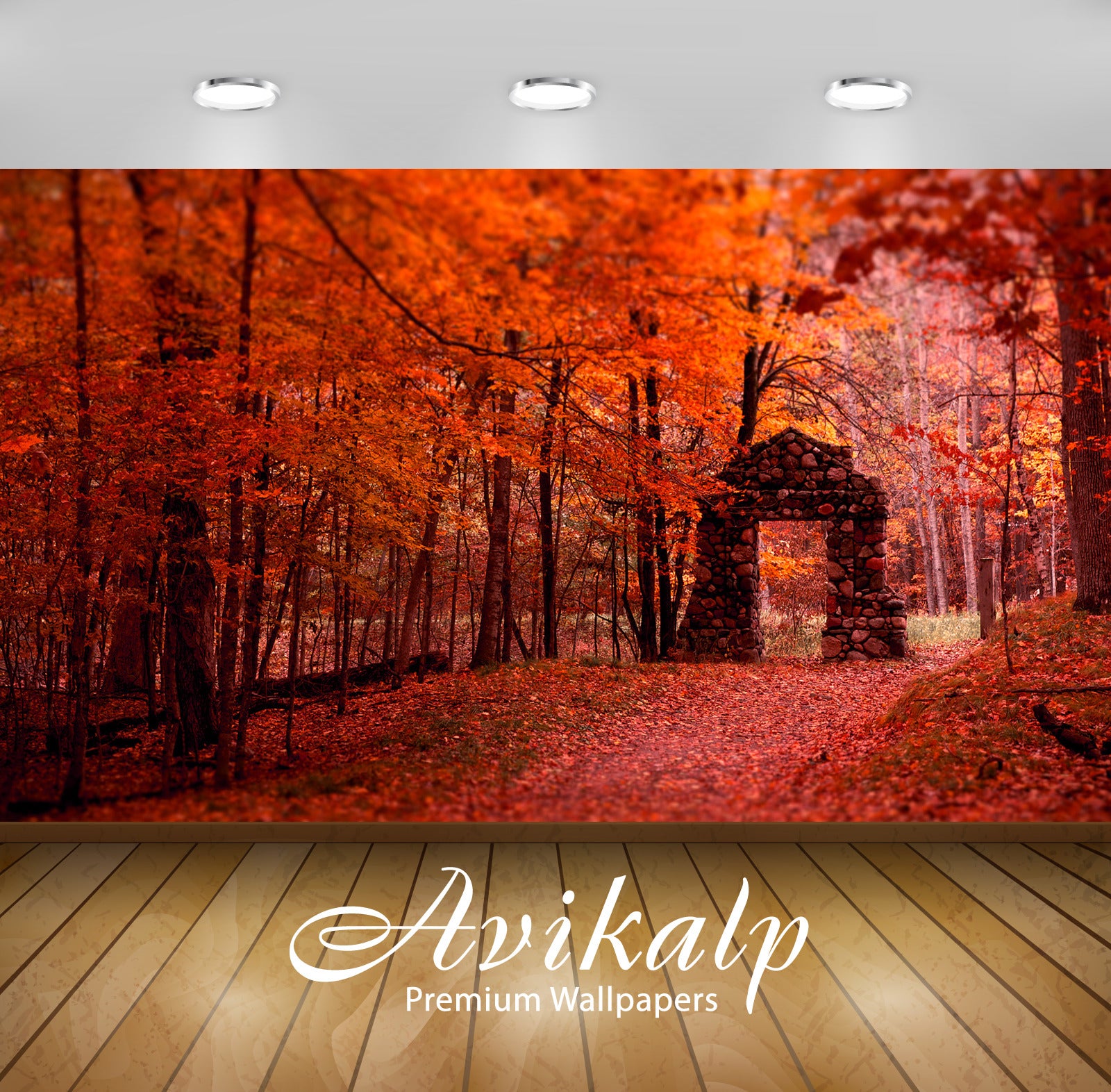 Avikalp Exclusive Beautiful Autumn AWI1081 HD Wallpapers for Living room, Hall, Kids Room, Kitchen,