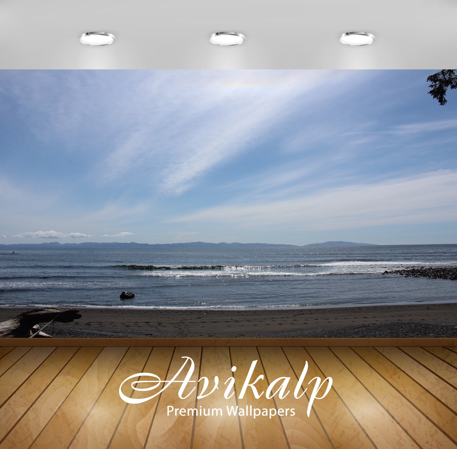 Avikalp Exclusive Premium beach HD Wallpapers for Living room, Hall, Kids Room, Kitchen, TV Backgrou