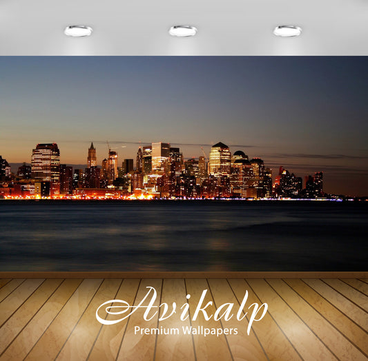 Avikalp Exclusive City Sea View AWI1106 HD Wallpapers for Living room, Hall, Kids Room, Kitchen, TV