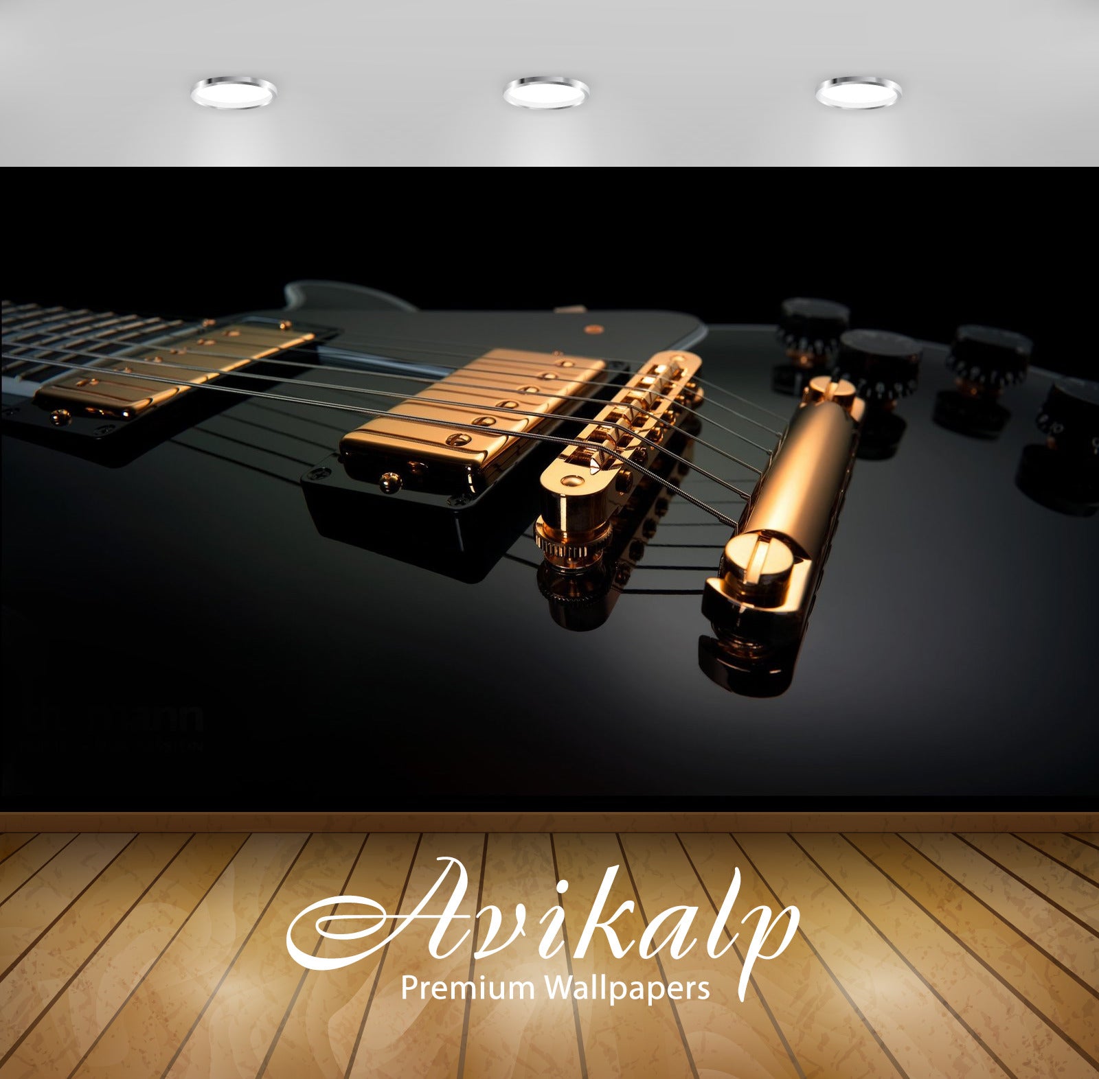 Avikalp Exclusive Guitar AWI1136 HD Wallpapers for Living room, Hall, Kids Room, Kitchen, TV Backgro