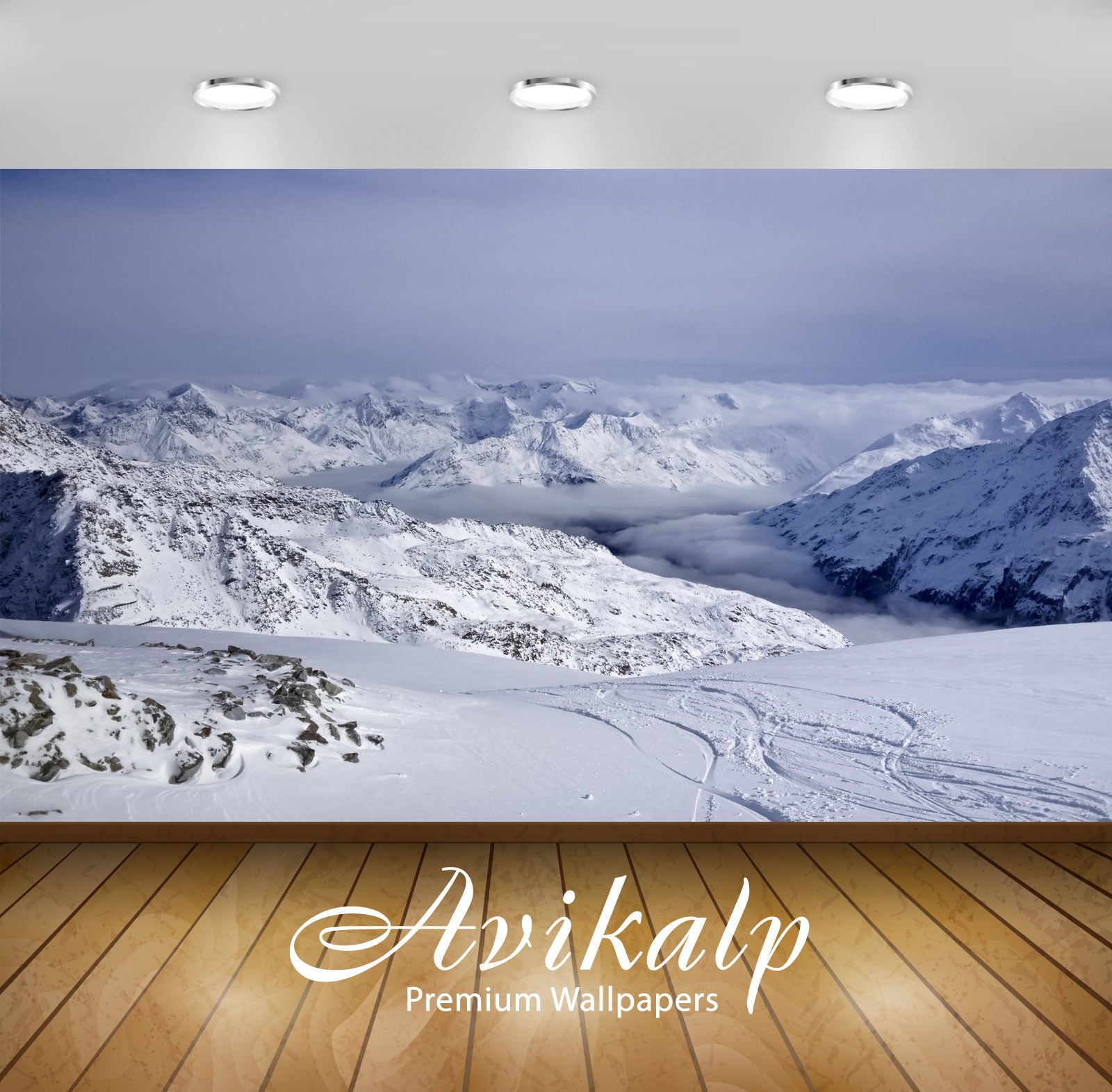 Avikalp Exclusive Ice Land AWI1140 HD Wallpapers for Living room, Hall, Kids Room, Kitchen, TV Backg