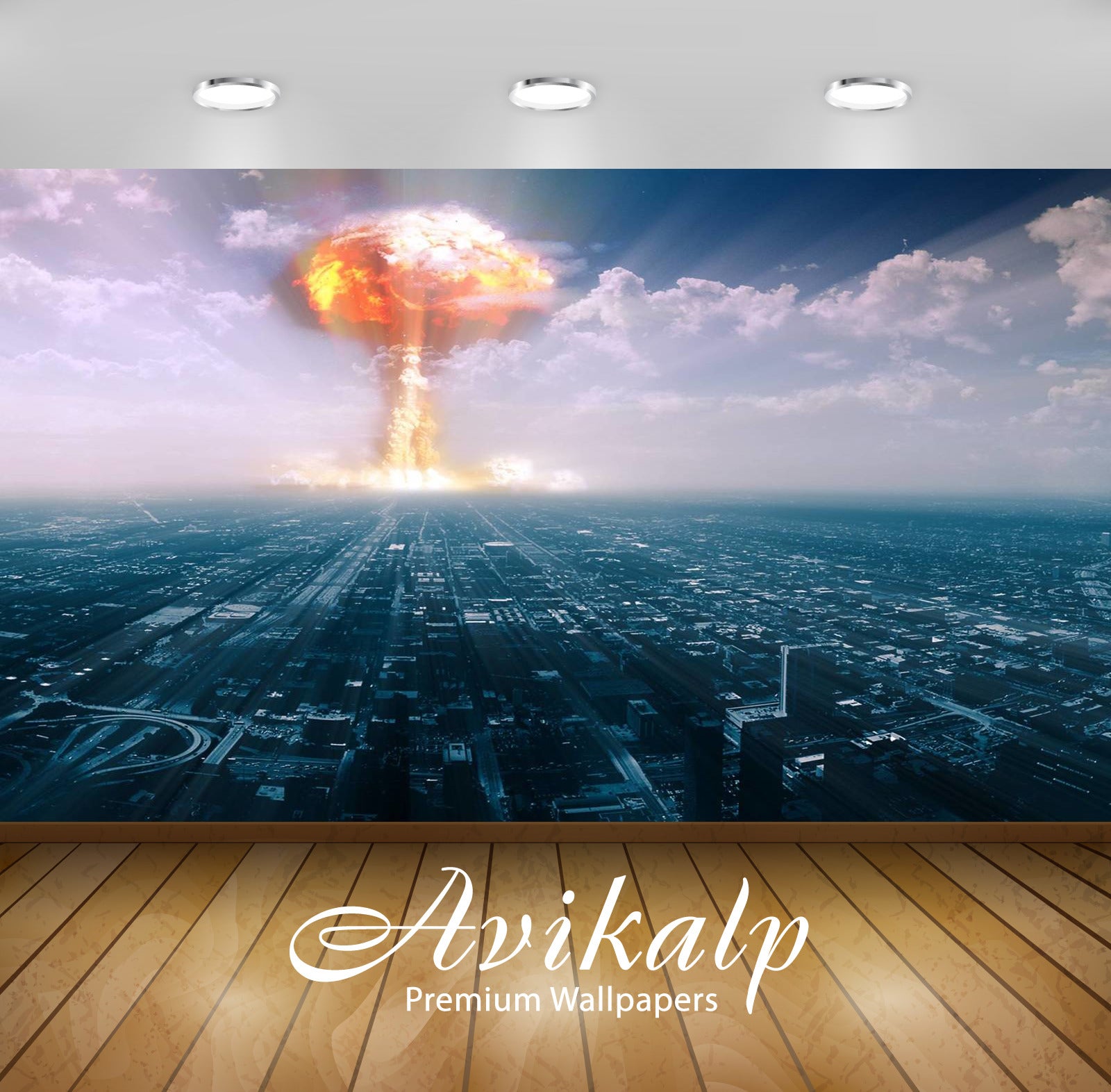 Avikalp Exclusive Nuclear AWI1170 HD Wallpapers for Living room, Hall, Kids Room, Kitchen, TV Backgr