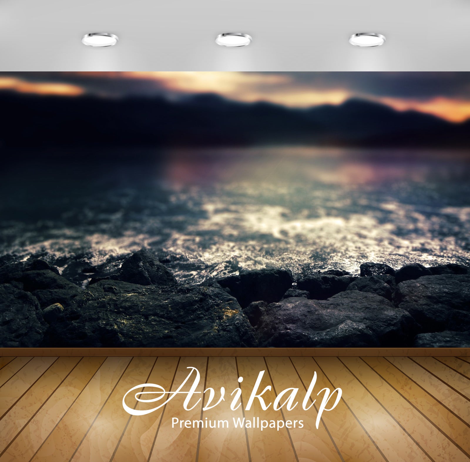 Avikalp Exclusive Pebbles AWI1173 HD Wallpapers for Living room, Hall, Kids Room, Kitchen, TV Backgr