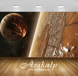 Avikalp Exclusive Planet Tilt AWI1178 HD Wallpapers for Living room, Hall, Kids Room, Kitchen, TV Ba