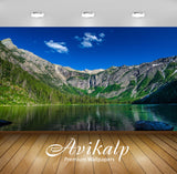 Avikalp Exclusive Scenery Lake Mountains AWI1190 HD Wallpapers for Living room, Hall, Kids Room, Kit