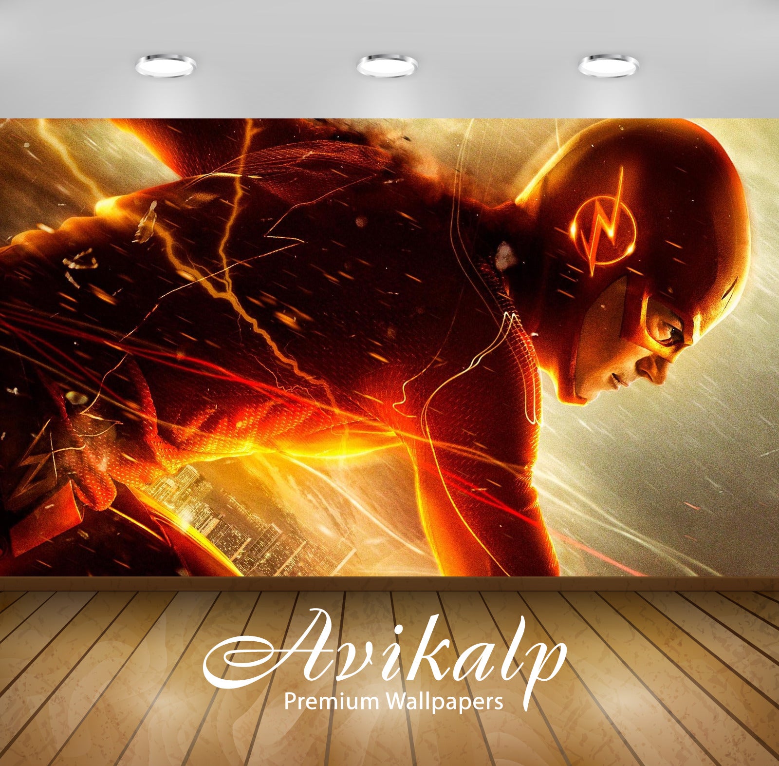 Avikalp Exclusive The Flash 2 AWI1230 HD Wallpapers for Living room, Hall, Kids Room, Kitchen, TV Ba