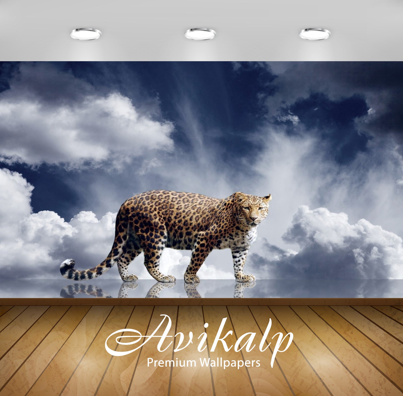 Avikalp Exclusive Tiger Clouds AWI1234 HD Wallpapers for Living room, Hall, Kids Room, Kitchen, TV B