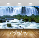 Avikalp Exclusive Waterfall Beauty AWI1248 HD Wallpapers for Living room, Hall, Kids Room, Kitchen,