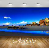 Avikalp Exclusive Awi1319 Island Beach Full HD Wallpapers for Living room, Hall, Kids Room, Kitchen,