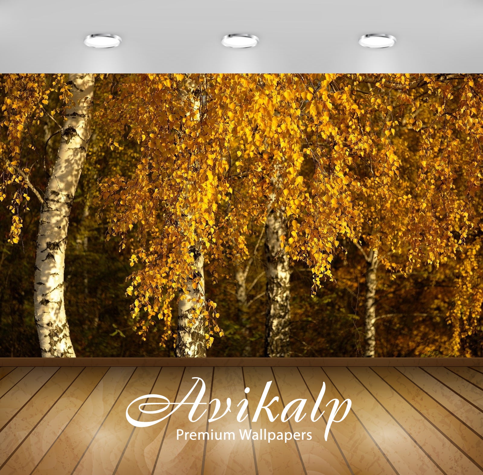 Avikalp Exclusive Awi1325 Autumn Full HD Wallpapers for Living room, Hall, Kids Room, Kitchen, TV Ba