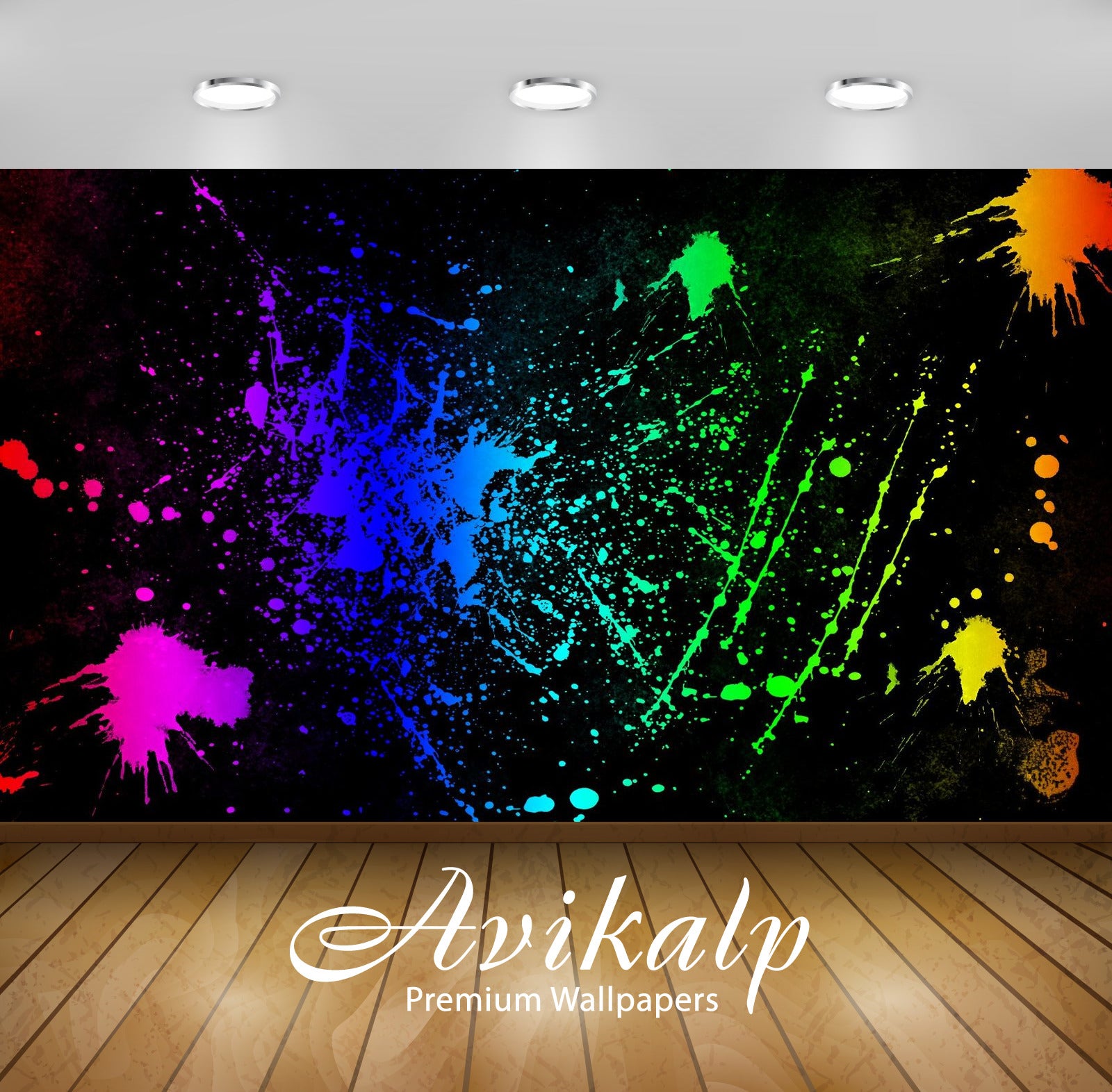 Avikalp Exclusive Awi1332 Color Splash Full HD Wallpapers for Living room, Hall, Kids Room, Kitchen,