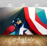 Avikalp Exclusive Awi1345 Captain America Art Full HD Wallpapers for Living room, Hall, Kids Room, K
