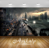 Avikalp Exclusive Awi1350 Digital Art Cityscape Full HD Wallpapers for Living room, Hall, Kids Room,