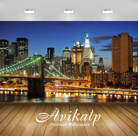 Avikalp Exclusive Awi1355 New York City Full HD Wallpapers for Living room, Hall, Kids Room, Kitchen