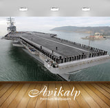 Avikalp Exclusive Awi1364 Us Aircraft Carrier Full HD Wallpapers for Living room, Hall, Kids Room, K