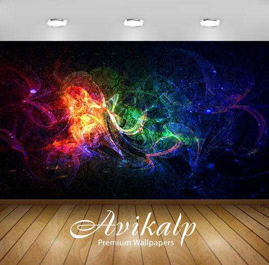 Avikalp Exclusive Awi1377 Color Splash Full HD Wallpapers for Living room, Hall, Kids Room, Kitchen,