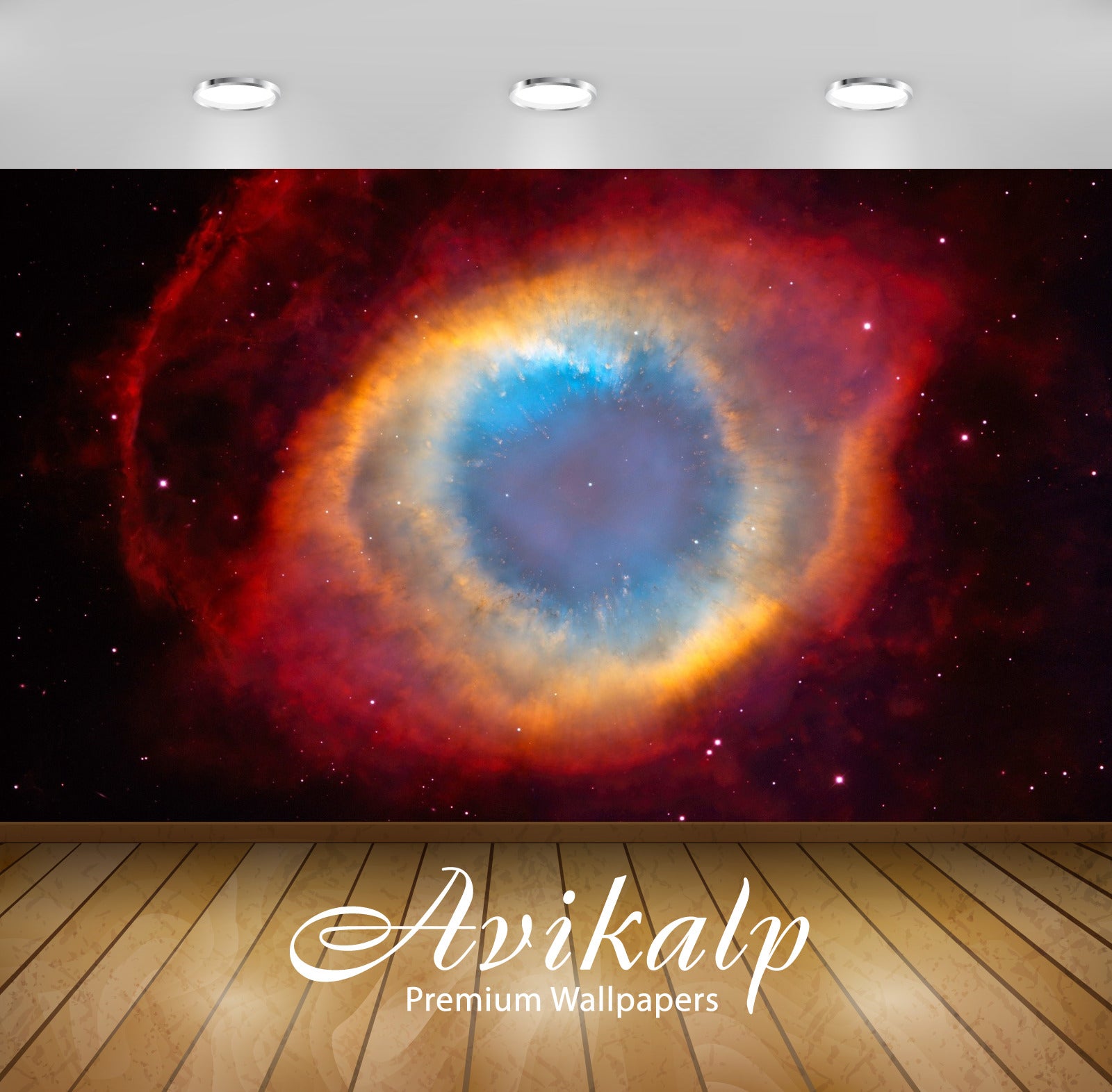 Avikalp Exclusive Awi1397 Galaxy Eye Of God Full HD Wallpapers for Living room, Hall, Kids Room, Kit