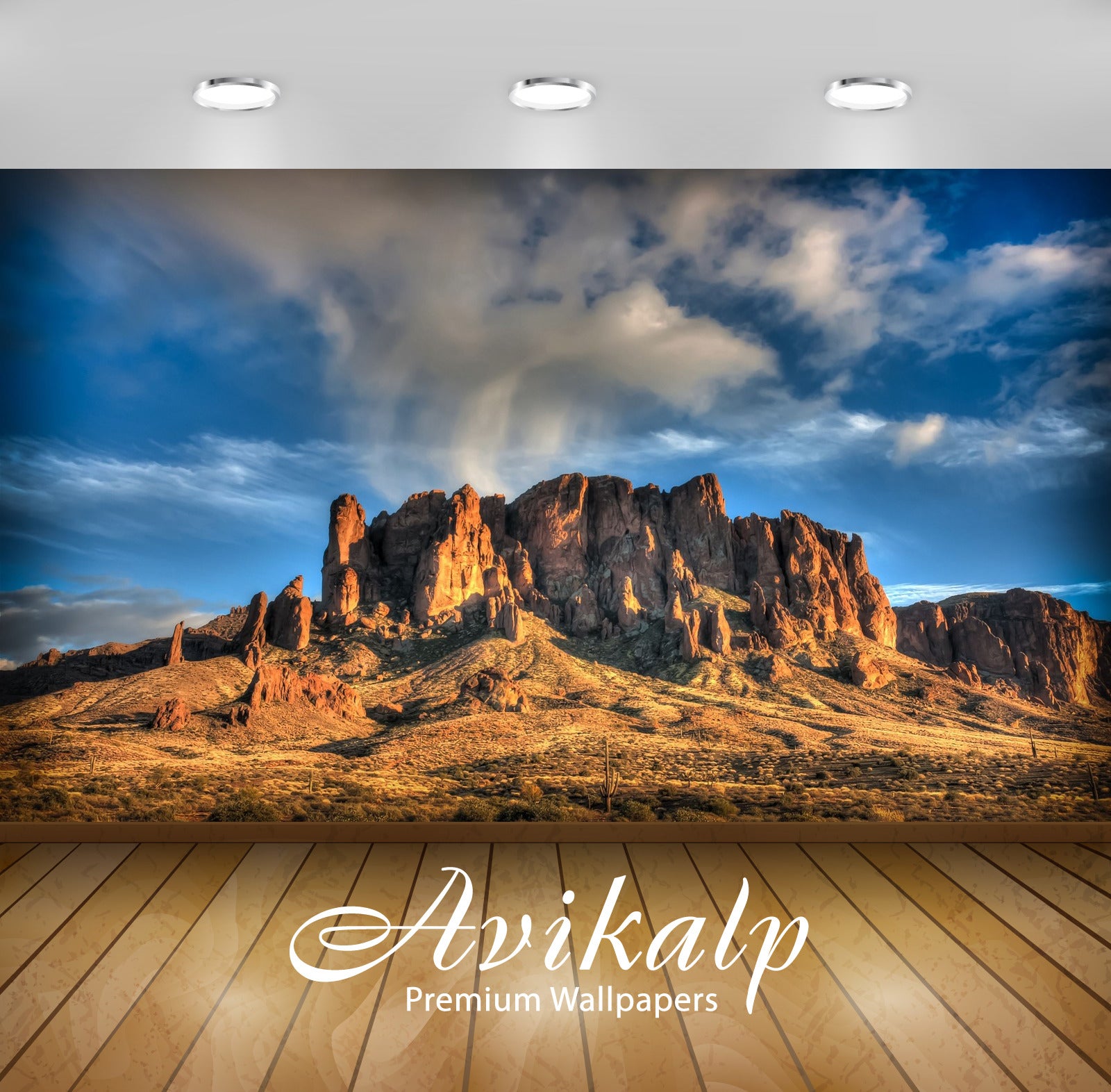 Avikalp Exclusive Awi1406 Superstition Mountains Full HD Wallpapers for Living room, Hall, Kids Room