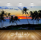 Avikalp Exclusive Awi1425 Sunset Sea View Full HD Wallpapers for Living room, Hall, Kids Room, Kitch