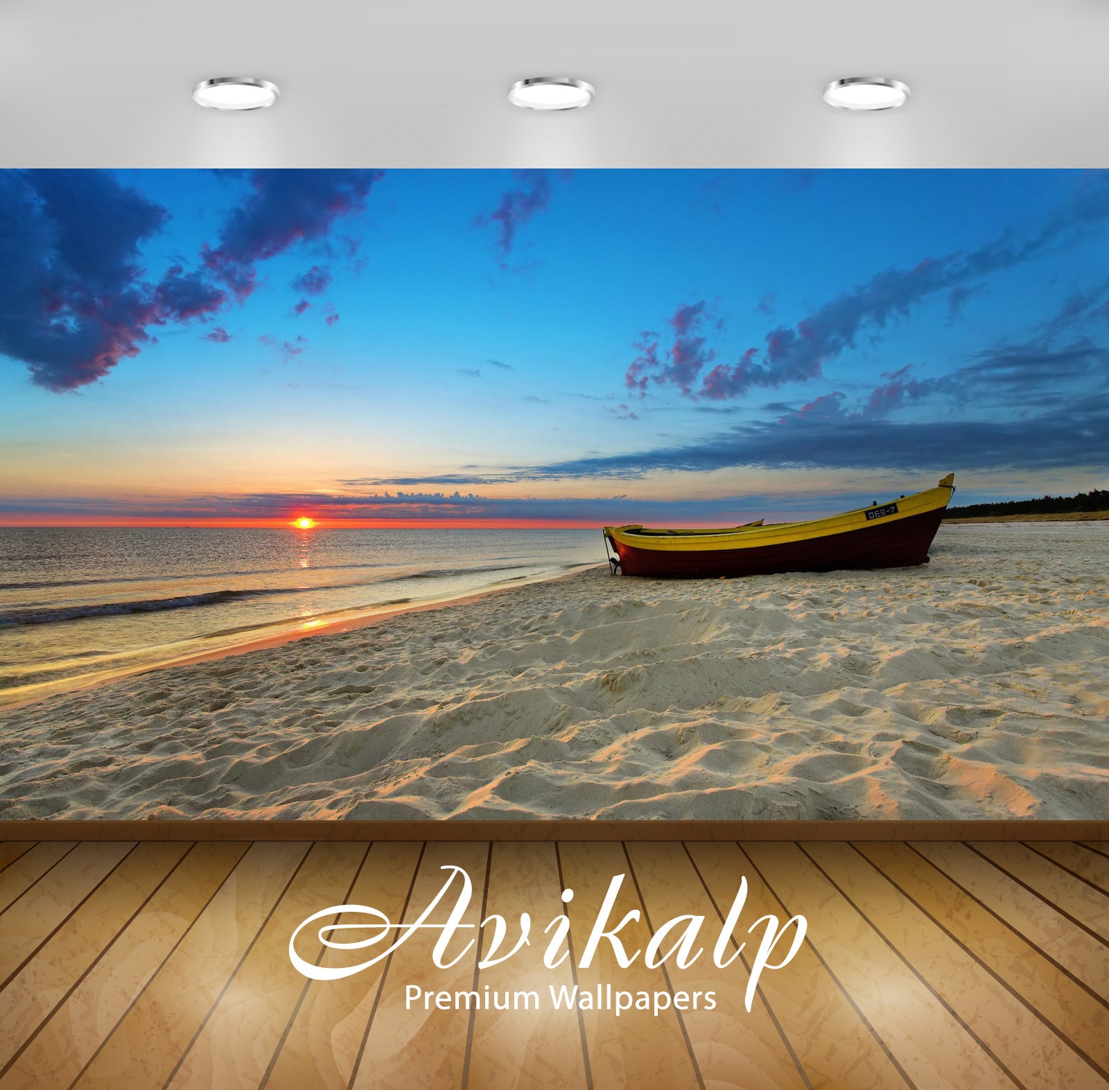 Avikalp Exclusive Awi1439 Beach Island Full HD Wallpapers for Living room, Hall, Kids Room, Kitchen,