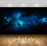 Avikalp Exclusive Awi1498 Blue Space Full HD Wallpapers for Living room, Hall, Kids Room, Kitchen, T