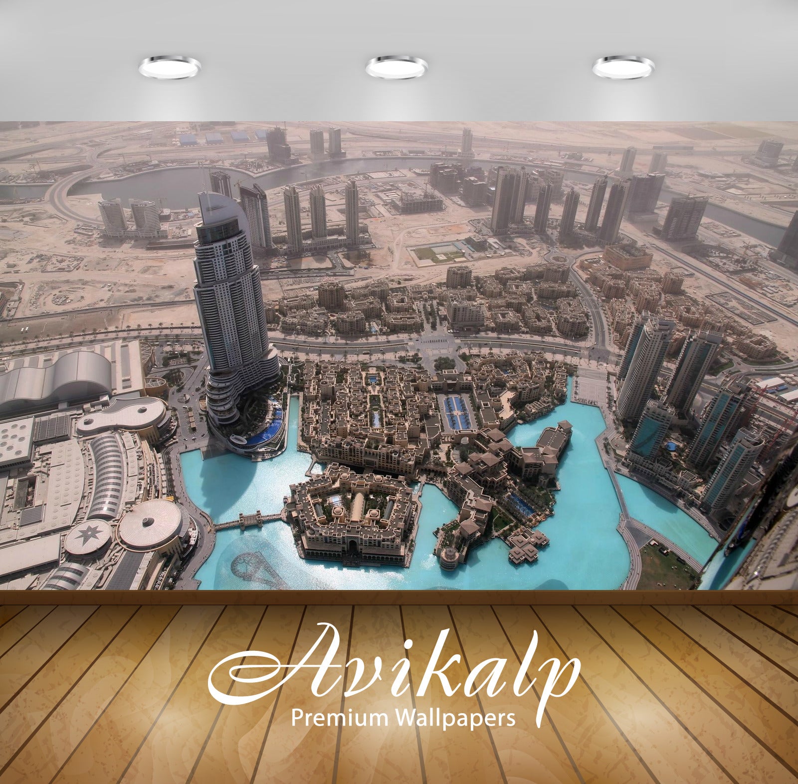 Avikalp Exclusive Awi1515 Burj Khalifa Dubai Full HD Wallpapers for Living room, Hall, Kids Room, Ki