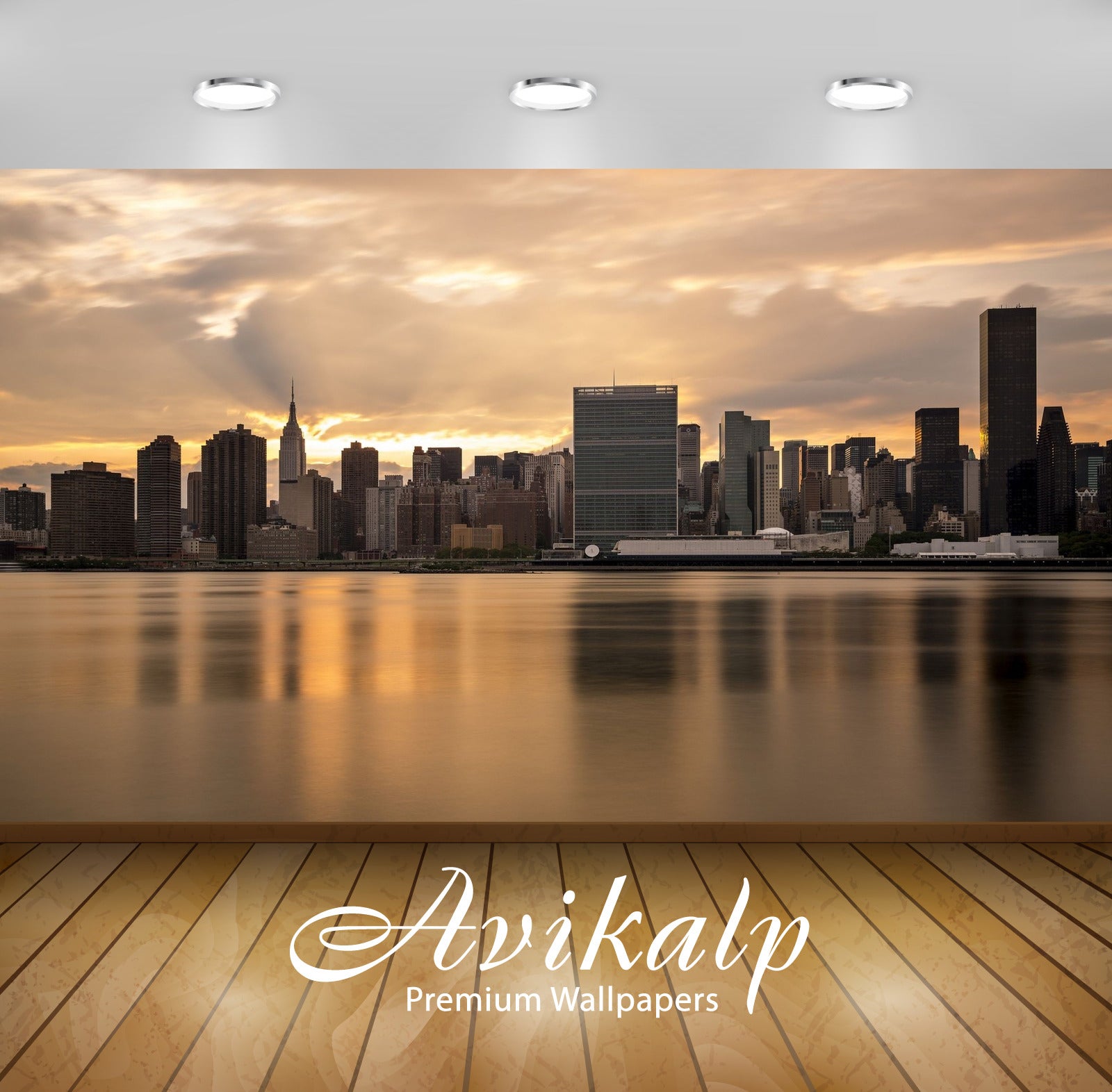 Avikalp Exclusive Awi1550 New York City Full HD Wallpapers for Living room, Hall, Kids Room, Kitchen