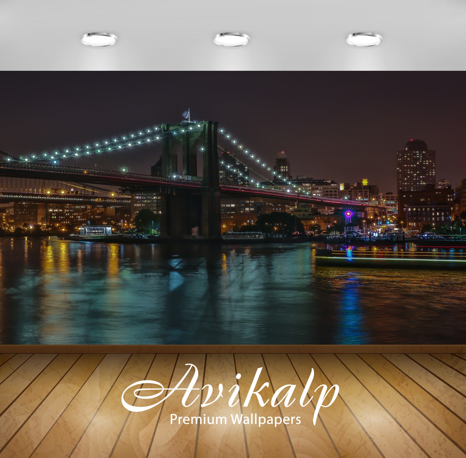 Avikalp Exclusive Awi1603 New York City Full HD Wallpapers for Living room, Hall, Kids Room, Kitchen