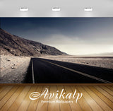 Avikalp Exclusive Awi1628 Road Mountains Full HD Wallpapers for Living room, Hall, Kids Room, Kitche