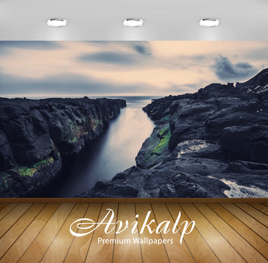 Avikalp Exclusive Awi1632 Beautiful Nature River Black And White Full HD Wallpapers for Living room,