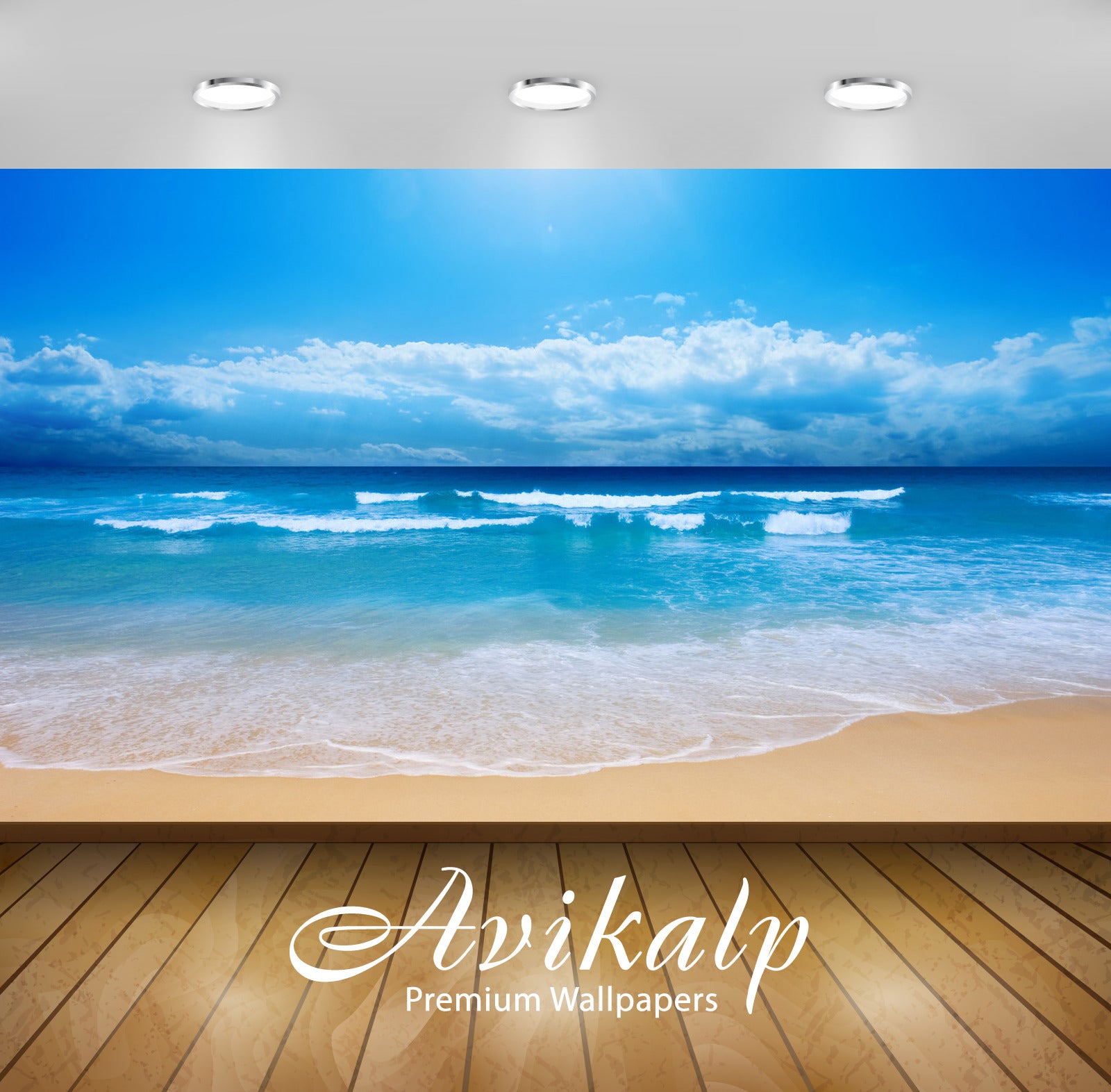 Avikalp Exclusive Awi1668 Beautiful Beach Full HD Wallpapers for Living room, Hall, Kids Room, Kitch
