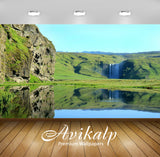 Avikalp Exclusive Awi1680 Beautiful Landscape Waterfall Full HD Wallpapers for Living room, Hall, Ki