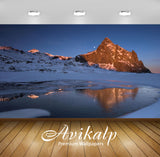 Avikalp Exclusive Awi1698 Beautiful Sunrays On Snowy Mountains Full HD Wallpapers for Living room, H