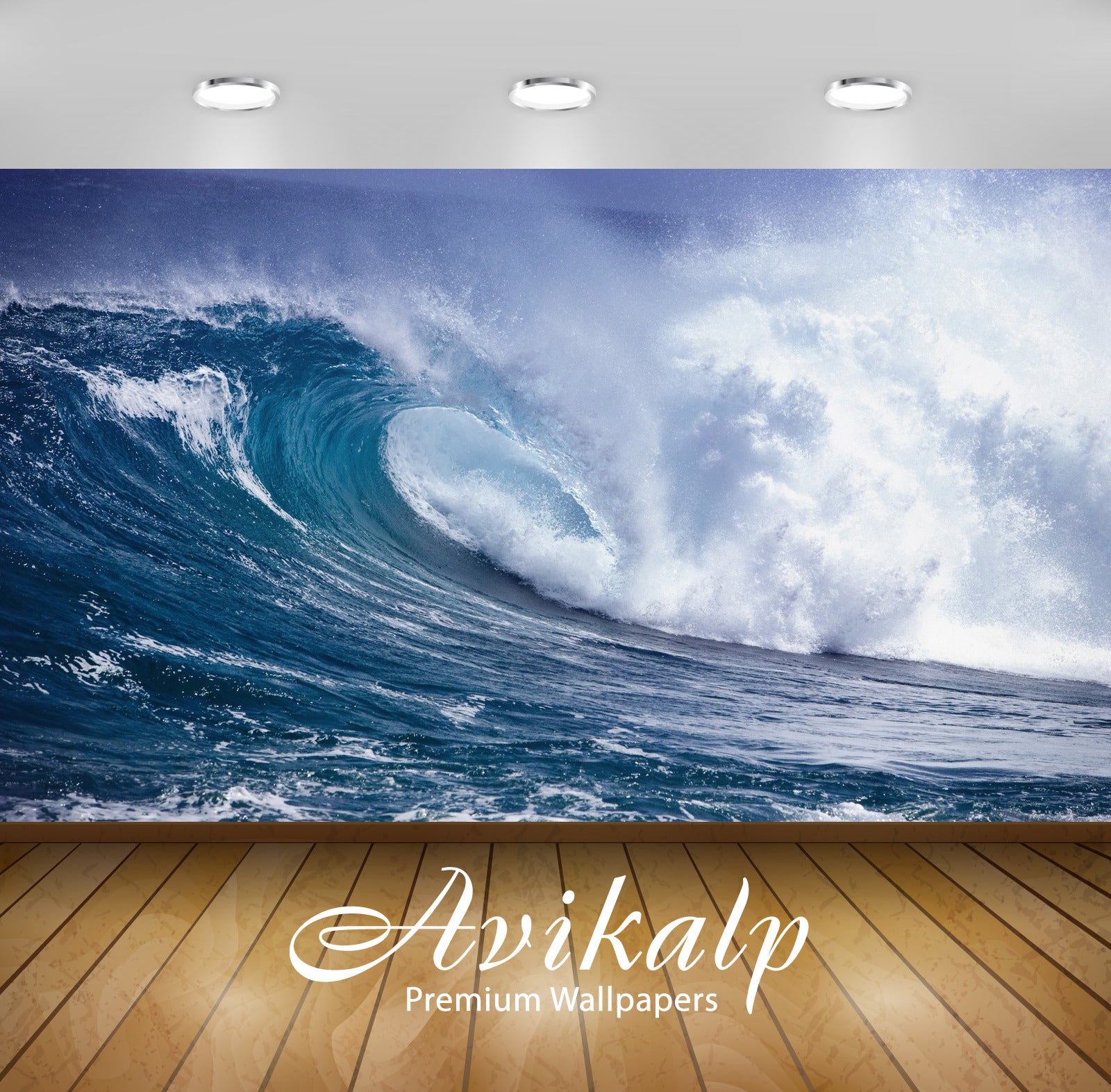 Avikalp Exclusive Awi1710 Amazing Sea Waves Full HD Wallpapers for Living room, Hall, Kids Room, Kit