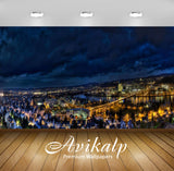 Avikalp Exclusive Awi1745 Beautiful City View At Night Full HD Wallpapers for Living room, Hall, Kid